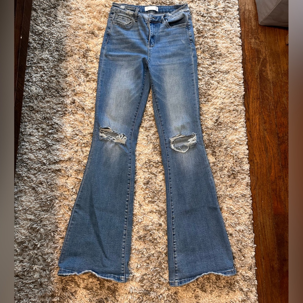 Vervet high rise, big flare jeans, Size 27